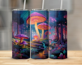 Psychedelic Mushrooms Tumbler Wrap