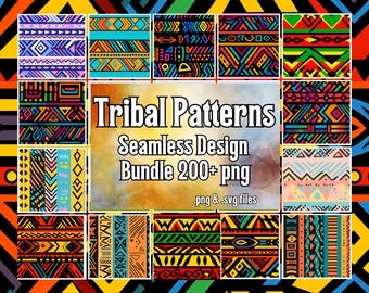 Tribal Patterns 200+ Bundle PNG