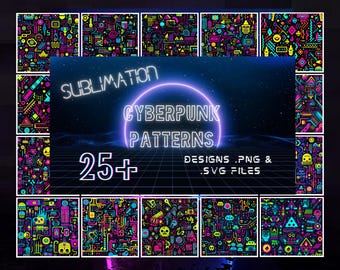 Cyberpunk Neon Patterns