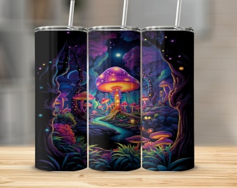 Psychedelic Mushrooms Tumbler Wrap