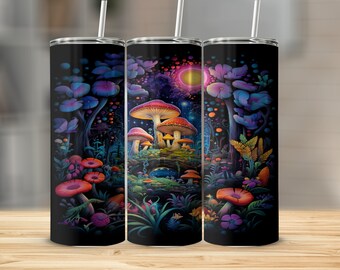 Psychedelic Mushrooms Tumbler Wrap