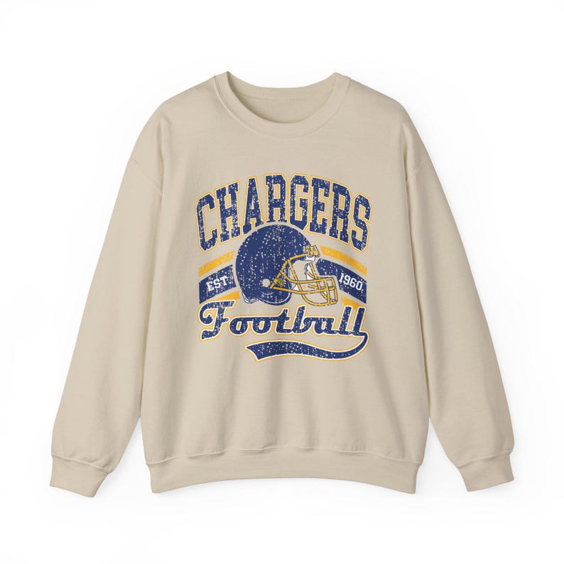 Retro Los Angeles Football Crewneck Sweatshirt, Vintage Game Day Apparel, Comfortable Heavy Blend Fabric image 5