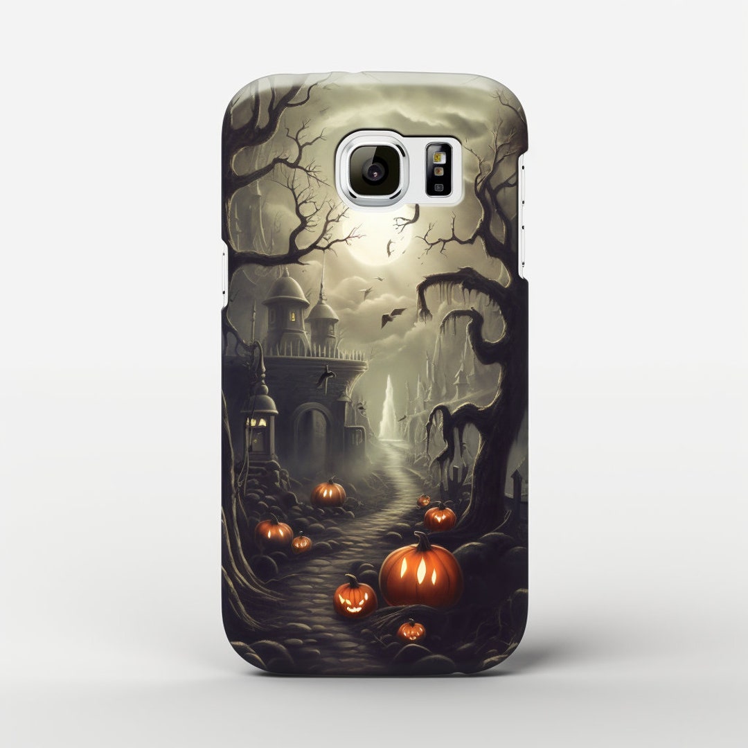 Halloween Pumpkins and Ghosts Design Phone Case Halloween Etsy