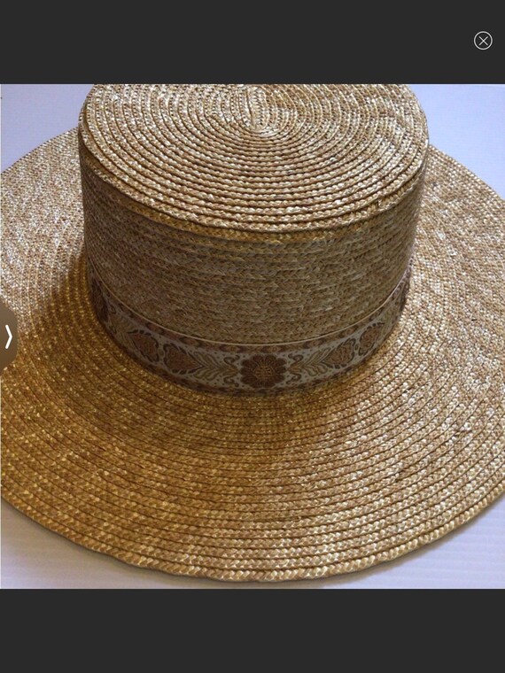 SALE Rare Lack of color straw boater NEW! Rare Lack of color straw boater | Mercari main image 4