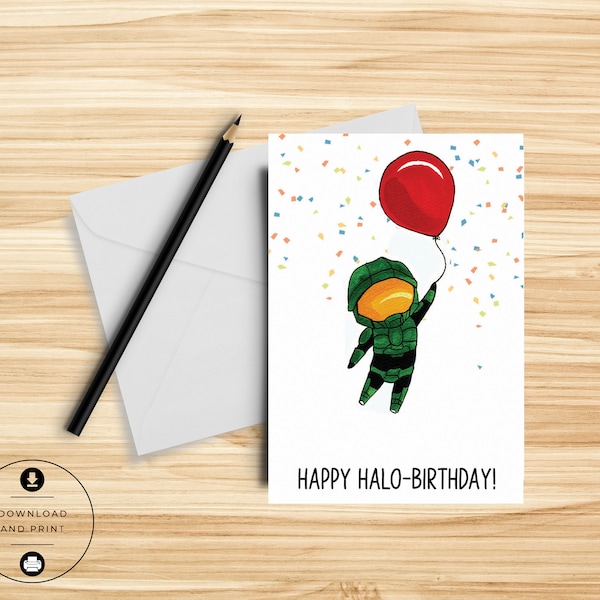 Video Game Birthday Card - Funny Birthday Card - Nerdy - Pun Card - Card for Boyfriend - Gamer Birthday Card - Printable Card