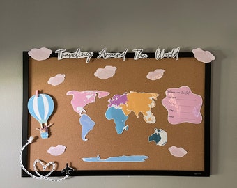 Traveling the world map