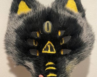 Masque de chat Therian Quadrobics duveteux Gear pour filles
