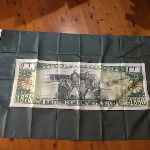 aus seller 5x3 fooT Ned outlaw  Collectable memorabilia NED KELLY Genuine merchandise AUSSIE Bushranger banner flag wall hanging Man cave