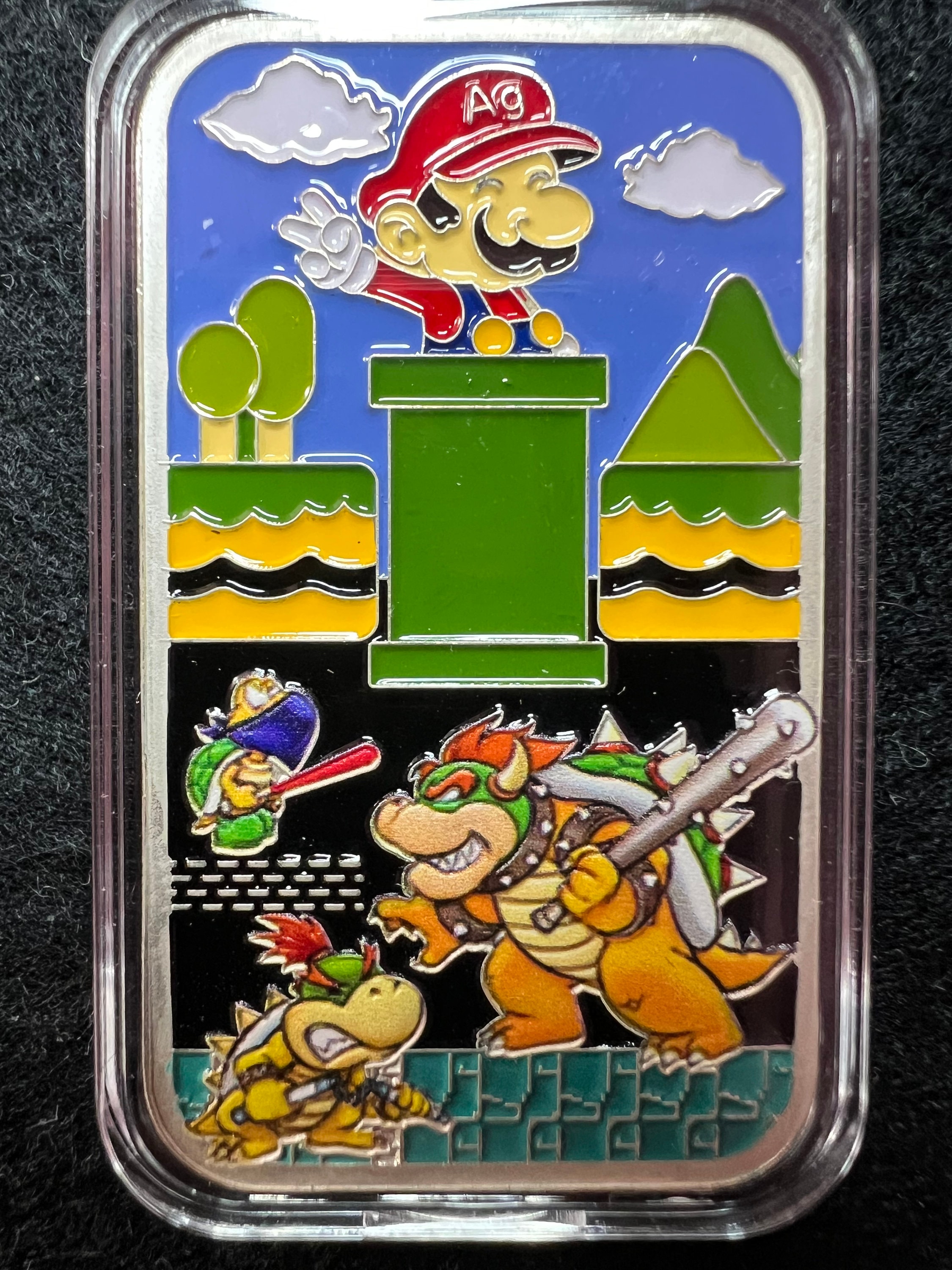 2022　超希少　1オンス　銀バー　super　マリオ 1 oz Rare Collectible Super Mario Silver Art Bar. 999 Pure