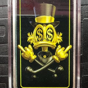 Scrooge McDuck FU Money 1oz .999 Fine Silver Art Bar