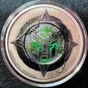 Transformers Rise of the Beasts 1oz Pure Silver Coin Niue 2023, Collectible Coin, Transformer Coin