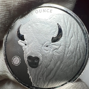 1 oz Idian Head, Buffalo Reversed Silver Bullion Round, Collectible Silver, Collectible Coin