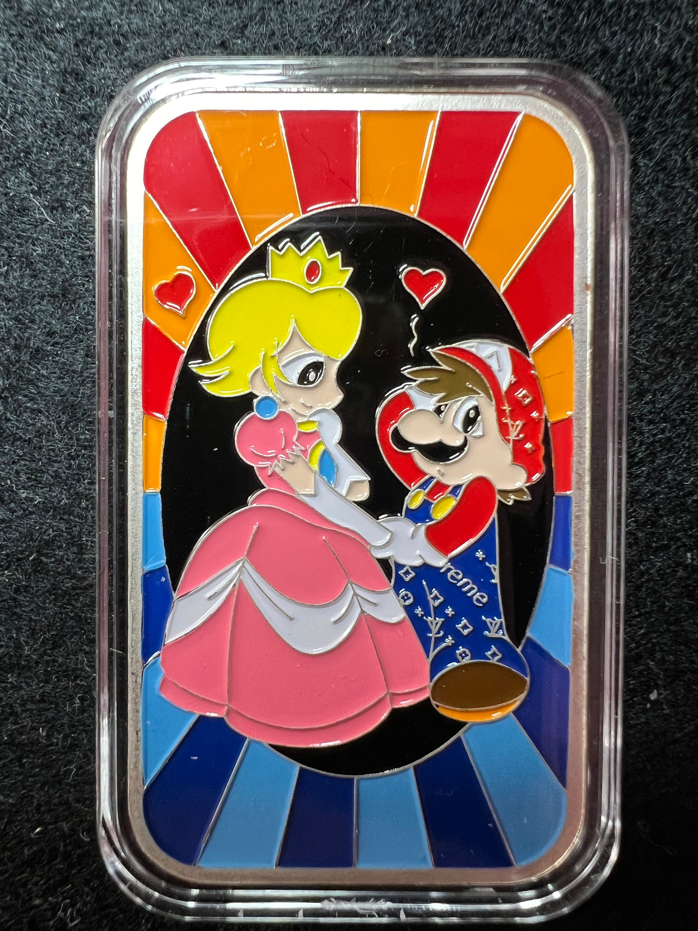 1 Oz Pure Silver Art Bar: Mario and Princess, Limited Edition - Etsy