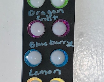 16 mm Fruit themed white Pupil Hand-Painted Glitter Safety Eyes For Crochet