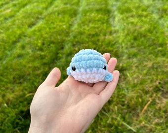 Mini Whale Crochet Handmade Amigurumi Stuffed Animal Toy