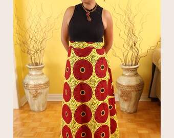 African Print Maxi Skirt- African women skirt- Long Skirt, Ankara skirt, Long Maxi Skirt / African Clothing for Women/ Summer Skirt