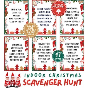 Christmas Elf Scavenger Hunt - Etsy