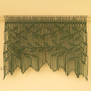 Makramee Fenster Vorhang: Boho Chic Volant aus Baumwolle