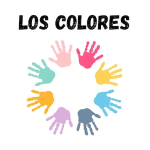 Bundle Spanish and English colors and Numbers 1-20