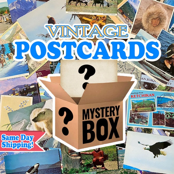 Postcards Mystery Box - Random United States Unused Vintage Postcards - Choose Your Quantity! FREE Same-Day SHIPPING!