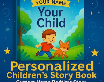 Personalisiertes Kinderbuch mit individuellem Namen Gutenachtgeschichte mit Ihrem Kind - Einzigartiges Geschenk für Kinder