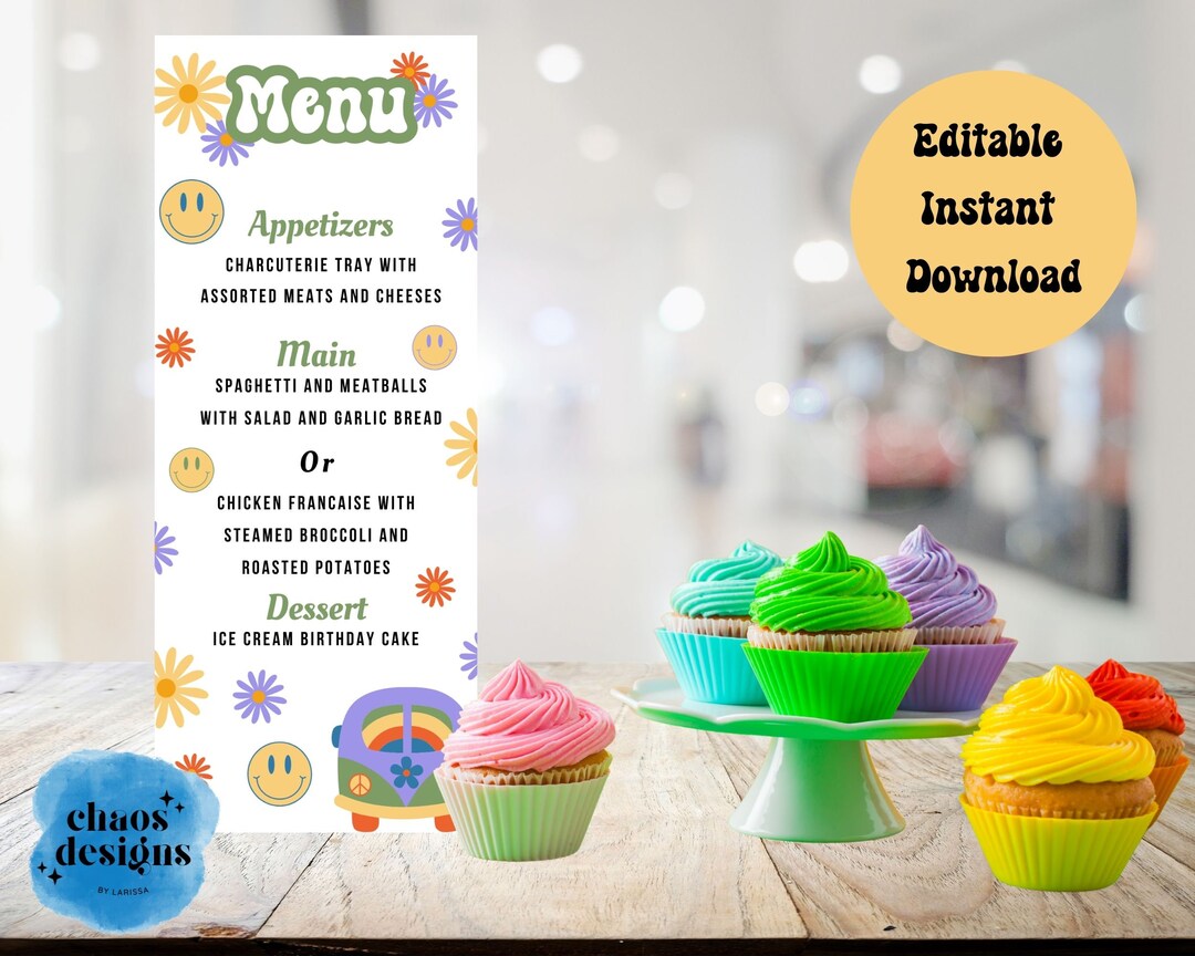 editable-hippie-rainbow-birthday-menu-retro-70s-party-food-list