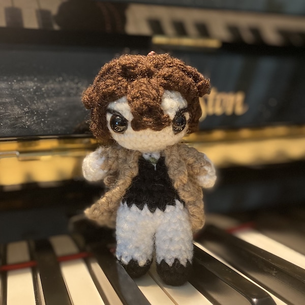 PATTERN - crochet dazai keychain amigurumi