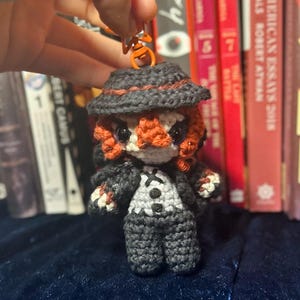 Crochet Chuuya Nakahara Amigurumi Keychain