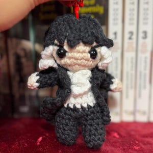 PATTERN - crochet akutagawa keychain amigurumi