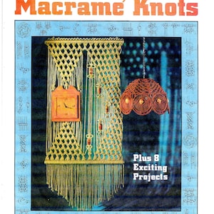 Guide to Macramé Knots / Vintage book / 23 pages