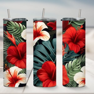 Boho floral wrap 20oz skinny tumbler sublimation design downloads Spring Flower tumbler digital download PNG