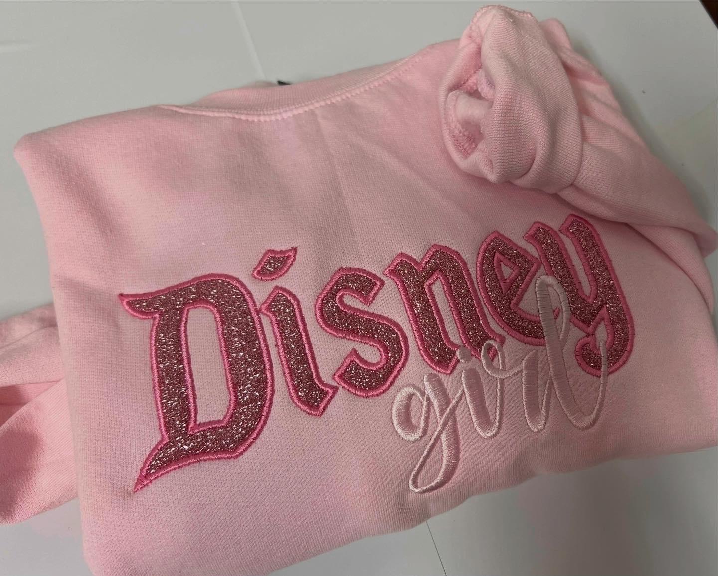 Pink Glitter Magical Girl Crewneck - Mouse Disneyland - Thumbnail 3