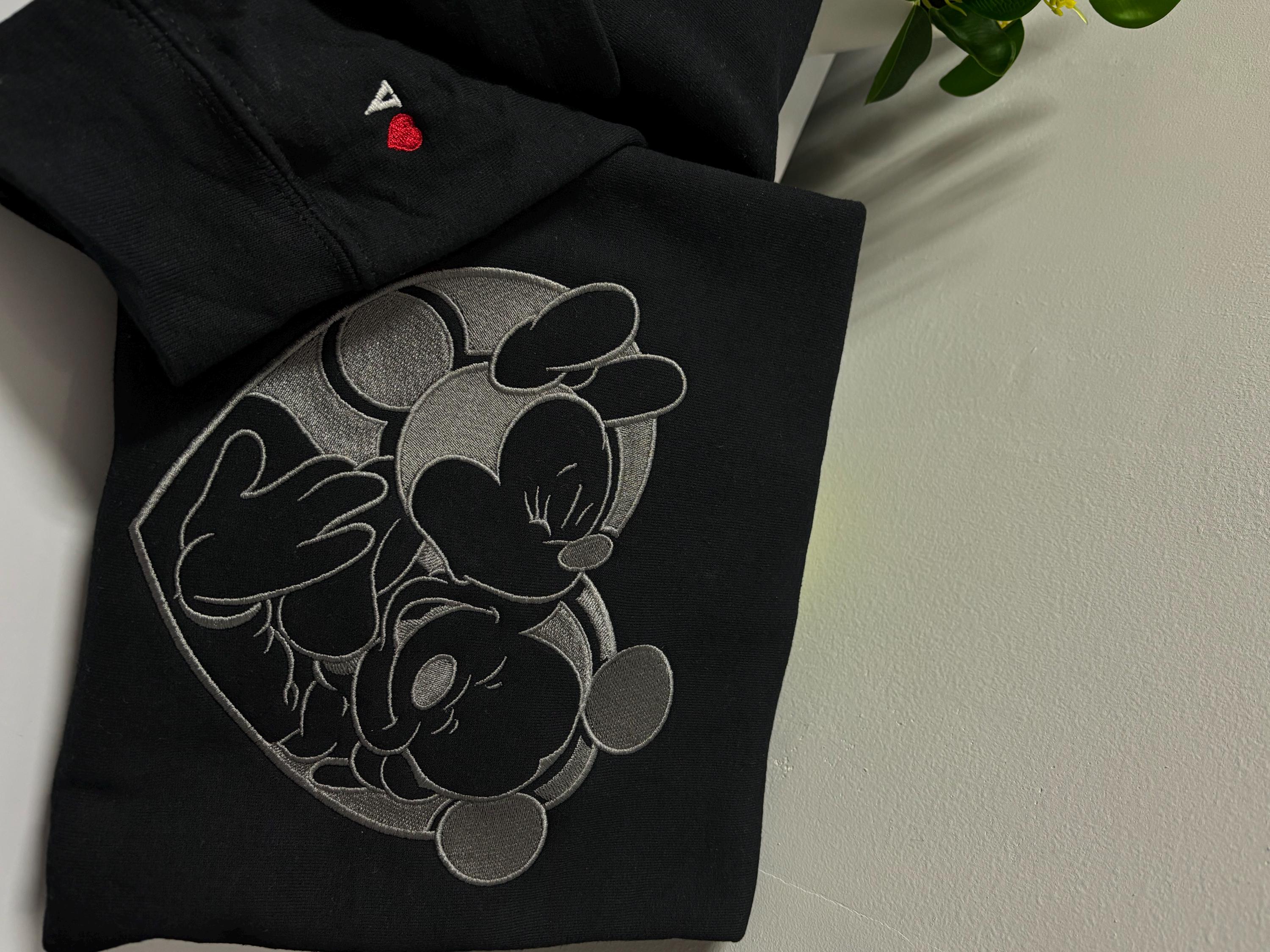 Matching Couple Disney sweatshirt, inspired Disney  sweatshirt, Disney sweetheart night Mickey or minnie hearts - Thumbnail 4