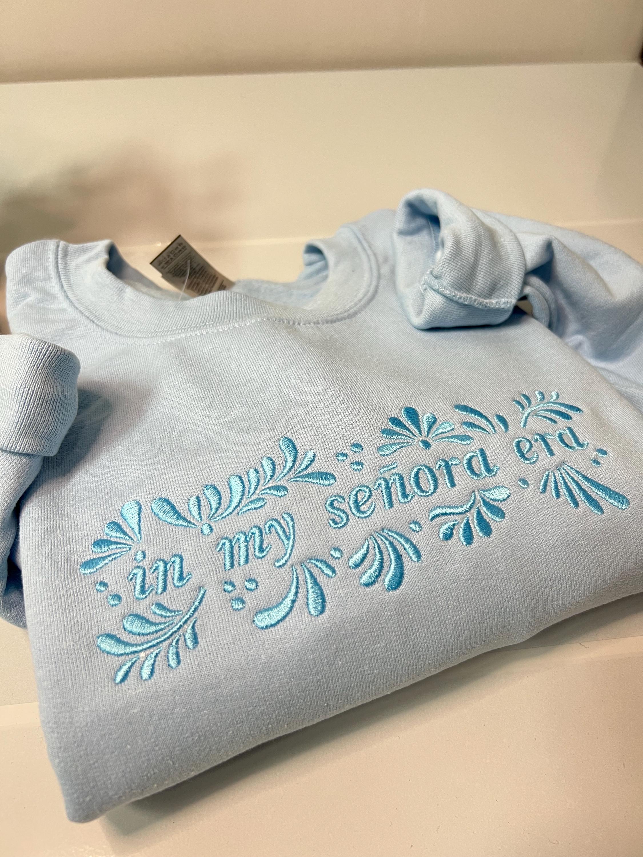 In My Señora Era” Embroidered Crewneck – Embrace Your Grown-Woman Era - Thumbnail 2