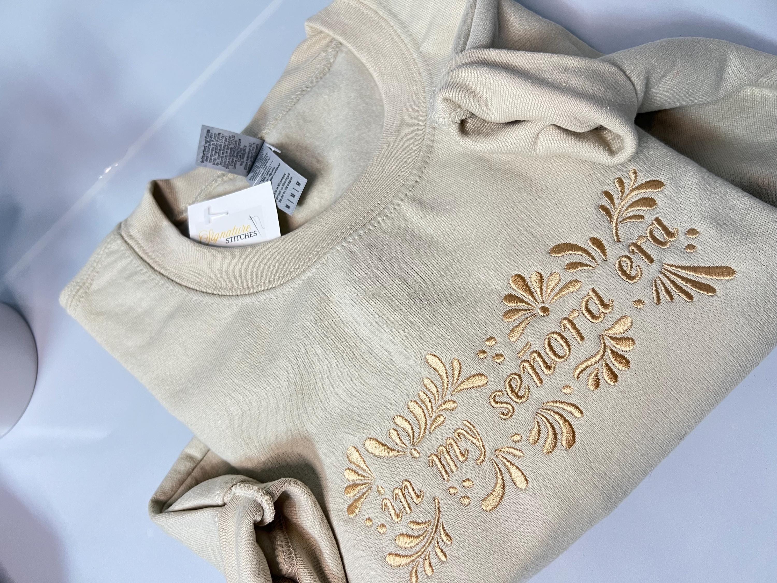 In My Señora Era” Embroidered Crewneck – Embrace Your Grown-Woman Era - Thumbnail 4
