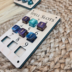 Hit point tracker, spell slot tracker, Dnd points tracker, RPG tracker, 5e tracker, Spell slots, Hit points, Dnd tracker, Character tracker