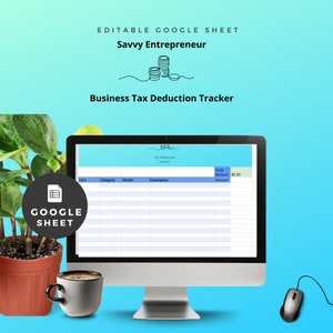 Savvy Entrepreneur Business Tax Deduction Tracker