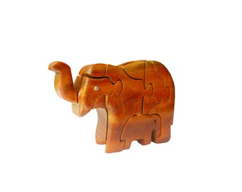 3D Puzzle - Wooden Elephant