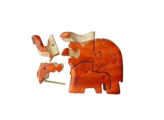 Rompecabezas 3D Elefante de madera España