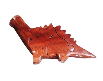 3D Puzzle - Wooden Stegosaurus