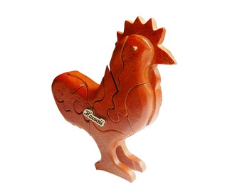 3D Puzzle - Wooden Rooster