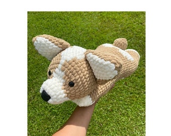 Crochet Corgi Stuffed Animal Dog