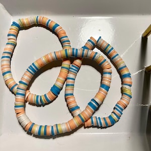 clay bead bracelet