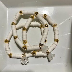Clay bead bracelet