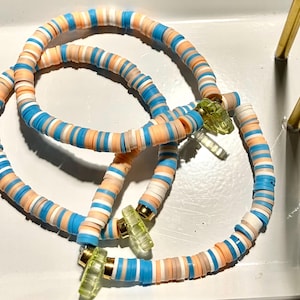 clay bead bracelet