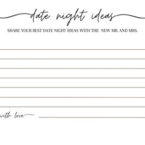 Hens Party Date Night Advice Cards | Hens & Bridal Shower Party Game | Bachelorette | Instant Download | Print at Home | Advice Cards