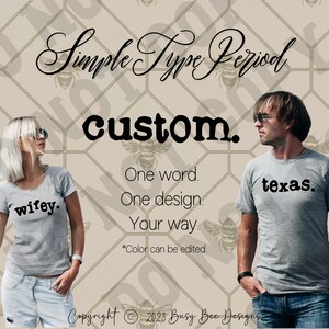 Custom Word PNG: Minimalist Design for Sublimation (Digital Download