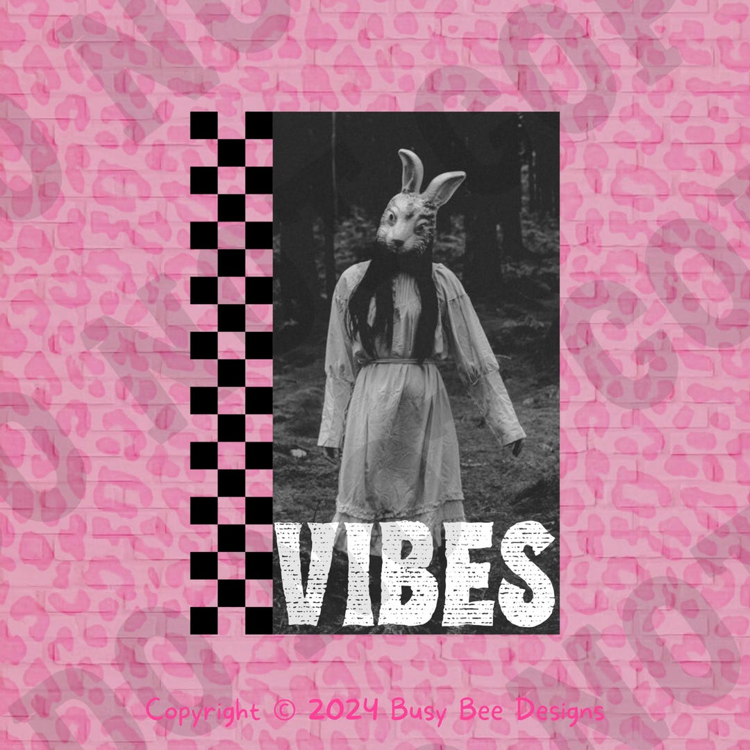 Vibes PNG | Sublimation | Screen Print | DTF | Easter | Rabbit | April ...