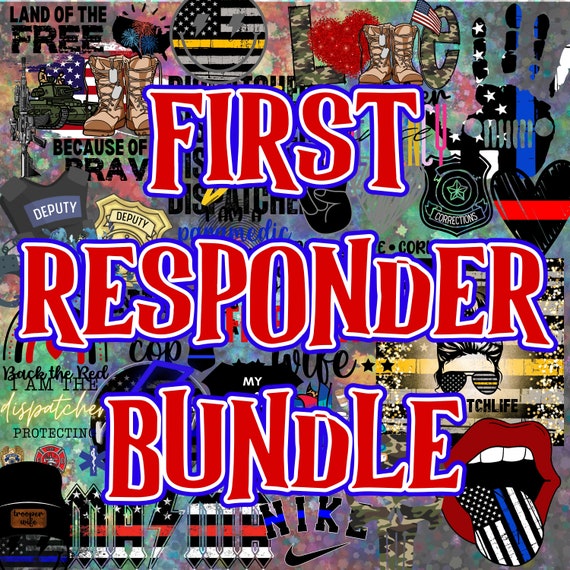 First Responder PNG Bundle: Military, EMT, Law Enforcement (Digital Download)