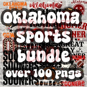 Oklahoma Sports wächst Bundle PNG | Sublimationsdruck | Siebdruck | DTF | Fußball | Früher | Cowboys